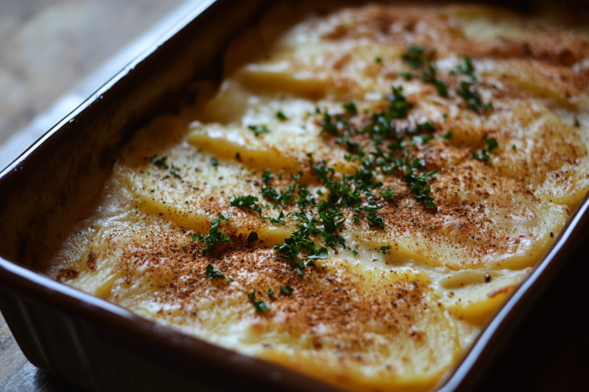 Scalloped Potatoes with Cheese Powder