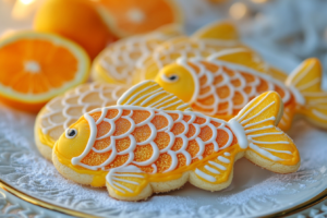 orange fish cookies