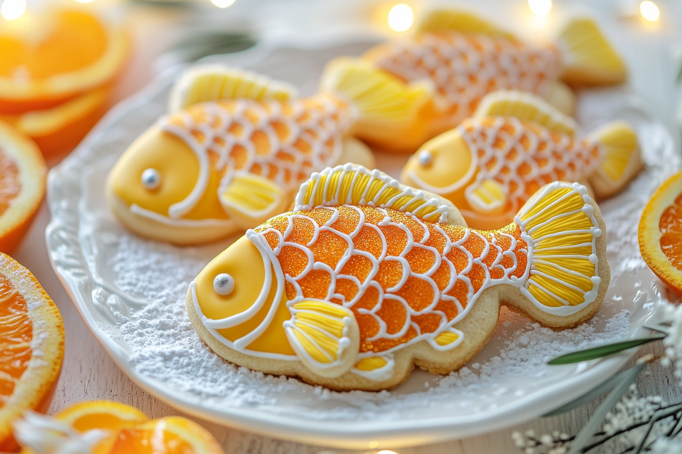 orange fish cookies recipe