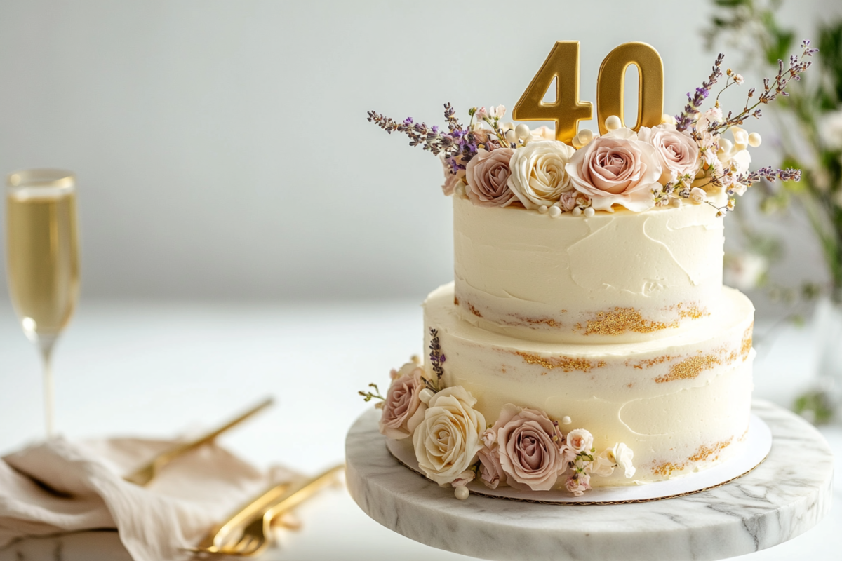 40th birthday cake ideas