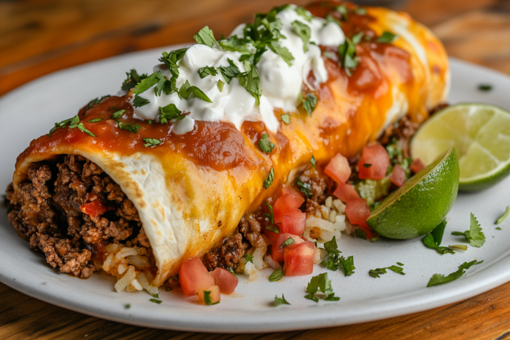 5 layer beefy burrito recipe