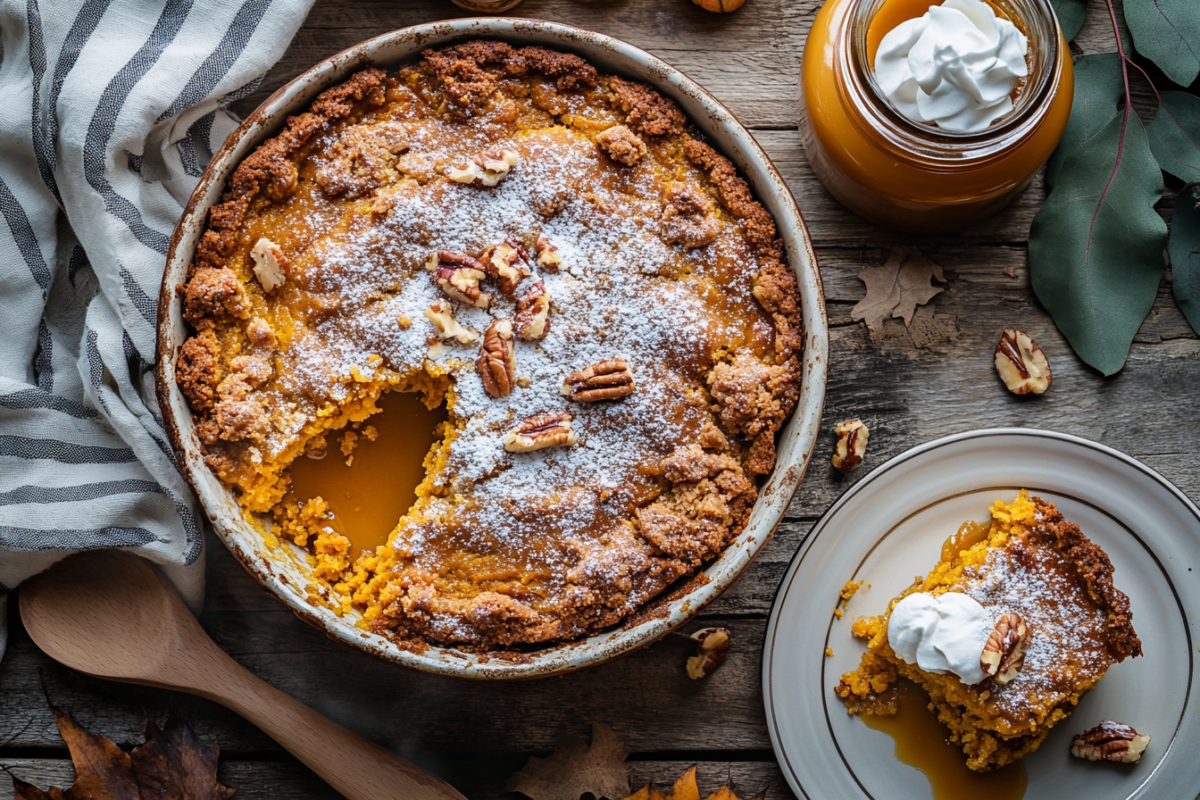 Pumpkin Dump Cake Recipe