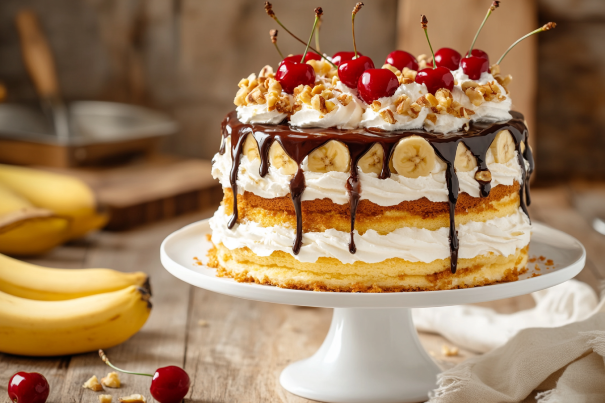 banana split cake